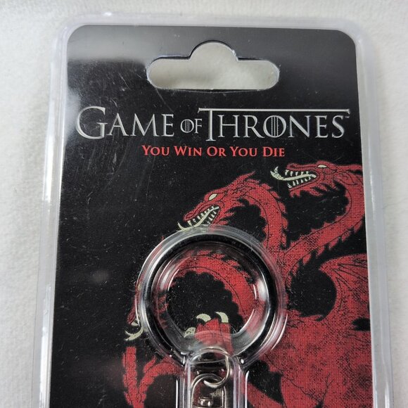 NEW AbyStyle Game of Thrones Targaryen YOU WIN YOU DIE Keychain Keyring - Picture 3 of 10